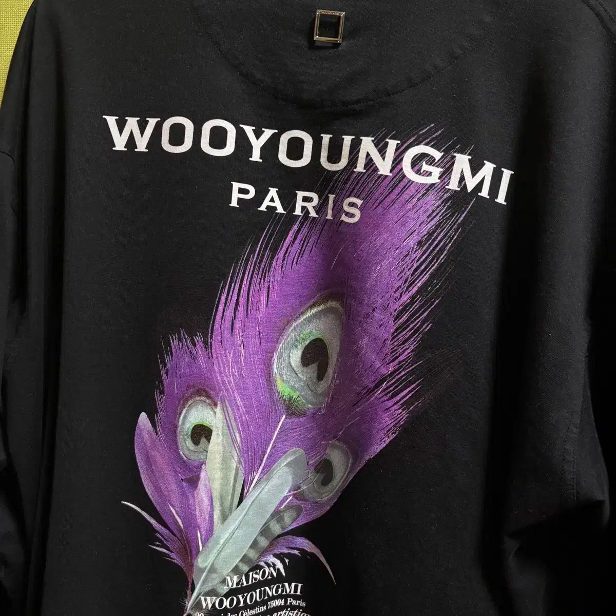 WOOYOUNGMI ウーヨンミ フェザー バックロゴ 長袖 ロングスリーブ 長袖Tシャツ