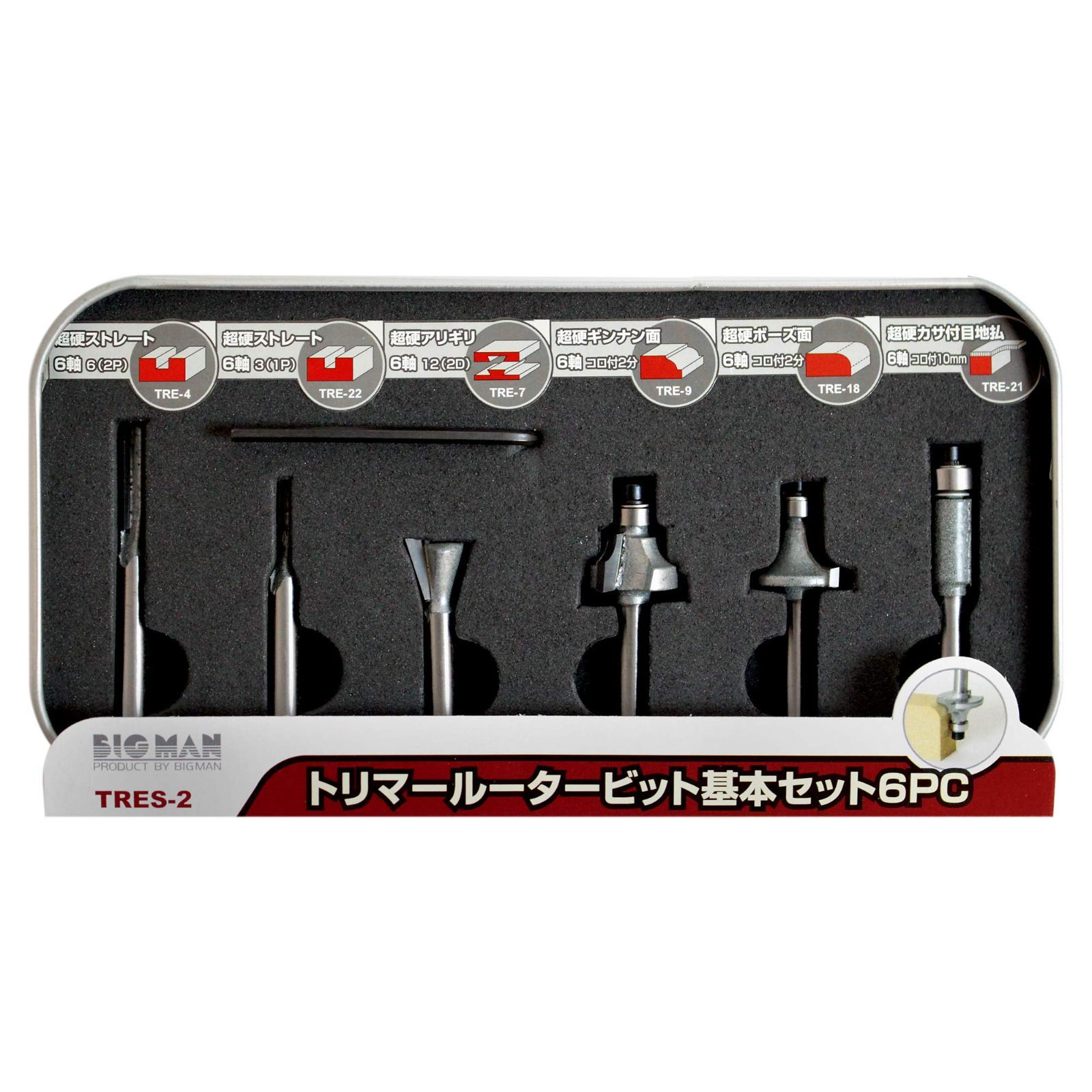 新生活応援SALE6点セット BIGMAN(ビッグマン) トリマービットセット基本6点 TRES-2