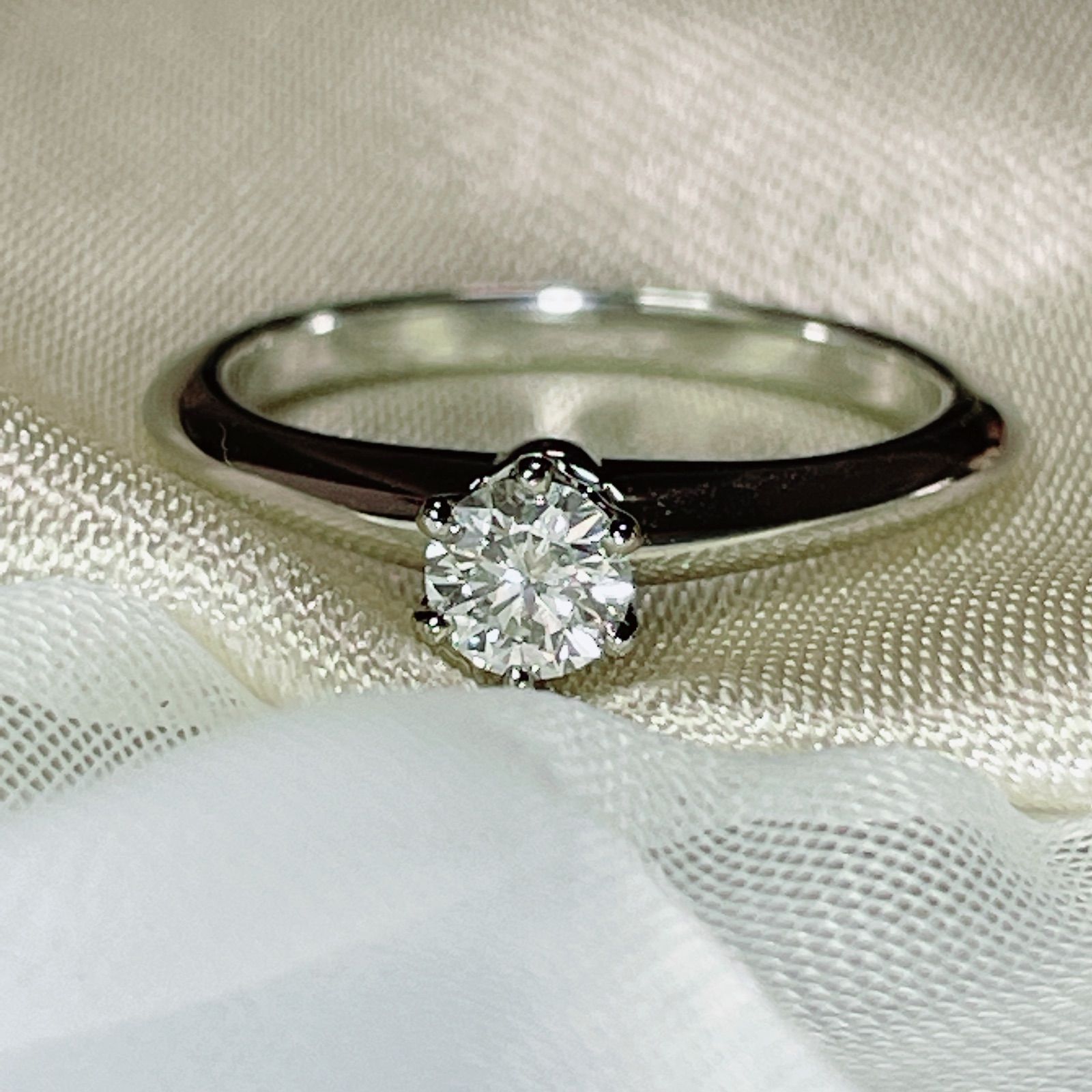 PT950 ティファニー TIFFANY&Co. ダイヤモンドリング - メルカリ