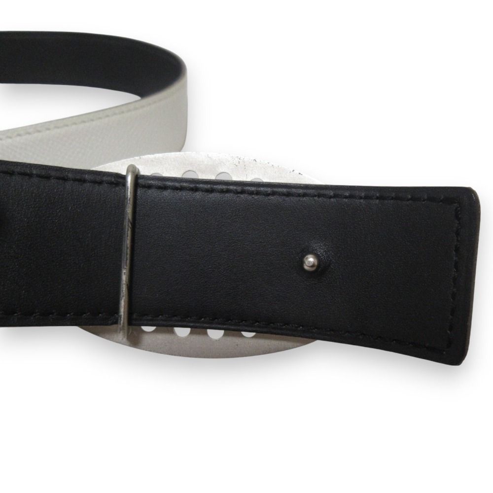 HERMES エルメス エブリン Hロゴ パンチングプレート レザー ベルト  