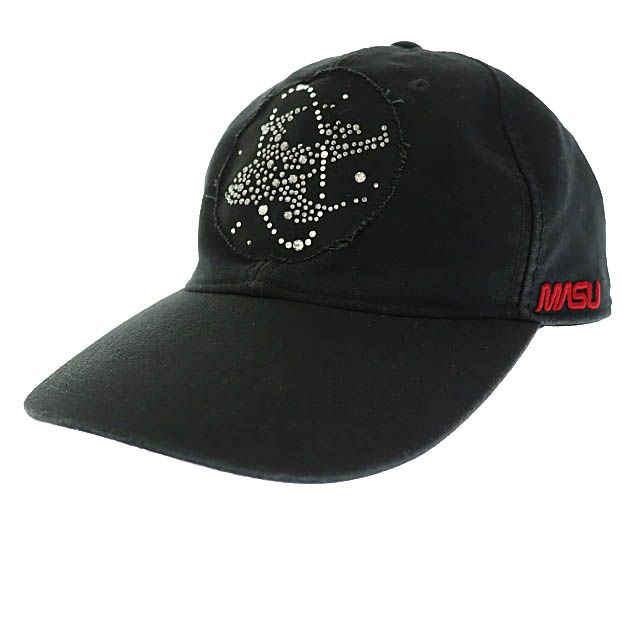 MASU エムエーエスユー 25AW EXPLORER CREW CAP BLACK エクスプローラー クルー ラインストーン キャップ M25F9OJ006 ONESIZE 黒ブラック ブランド古着ベクトル ▲ 250930