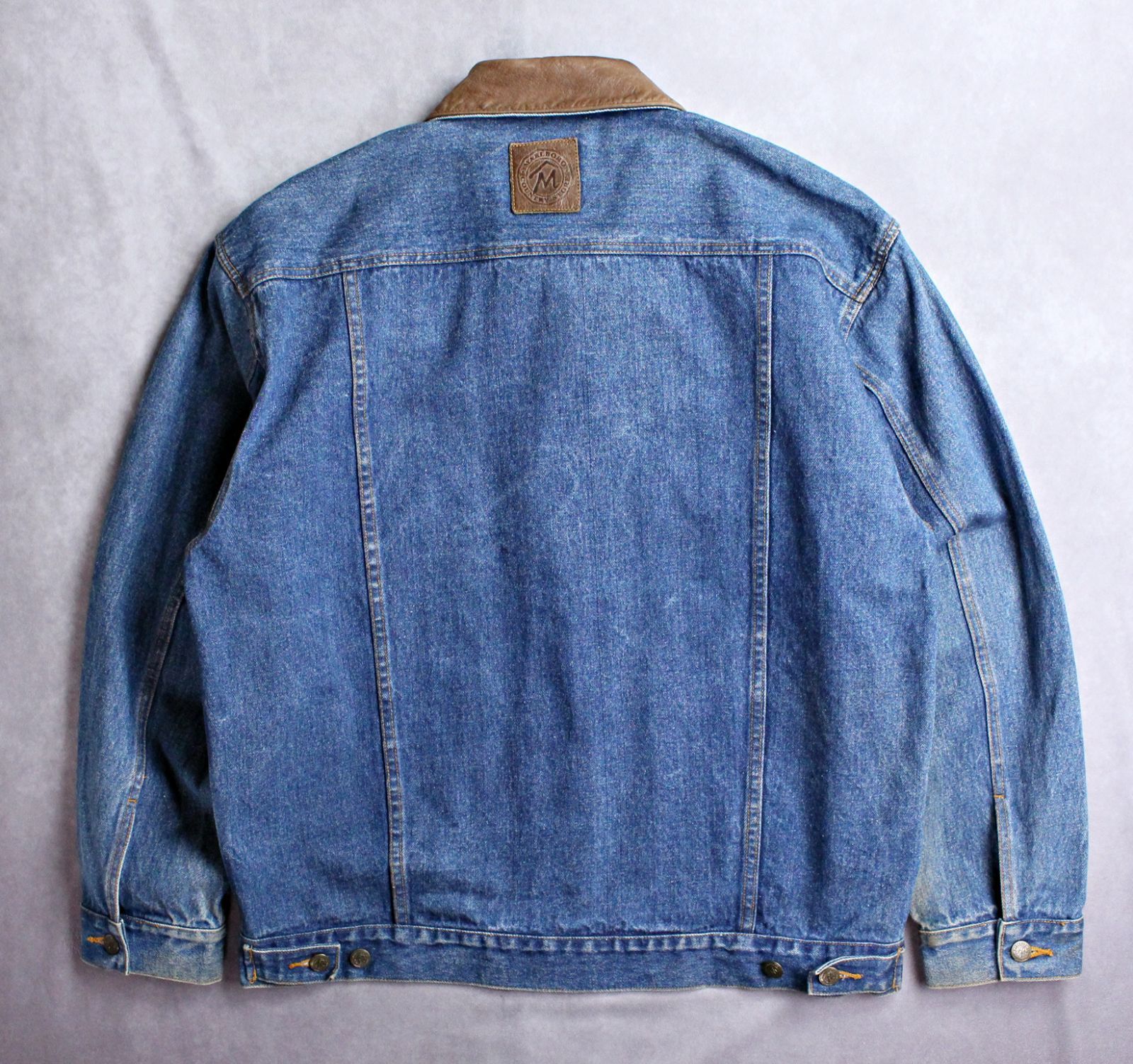 Marlboro Country Store】90s レザー襟 ダメージ デニム