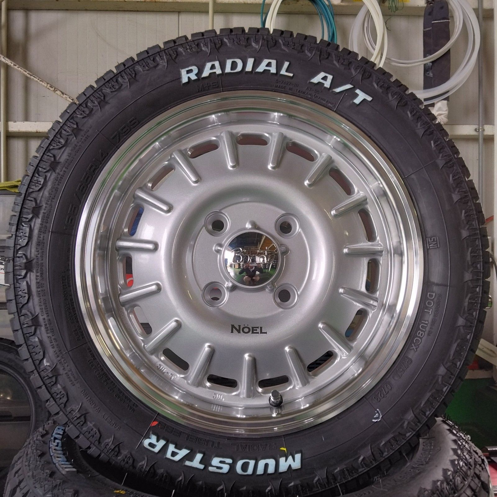 MUDSTAR 175/65R15 サマータイヤホイールセット タフト etc (MUDSTAR AT & ROADMAX MUDAGENT 4穴 100)