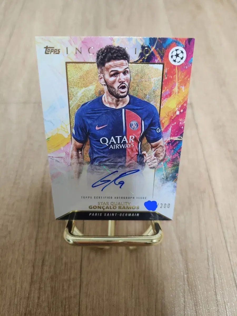 2026，SALE 24 TOPPS トップス インセプション 200 限定 パリ・サンジェルマン ゴンサル ハムス サインオート サッカーカード 記念グッズ