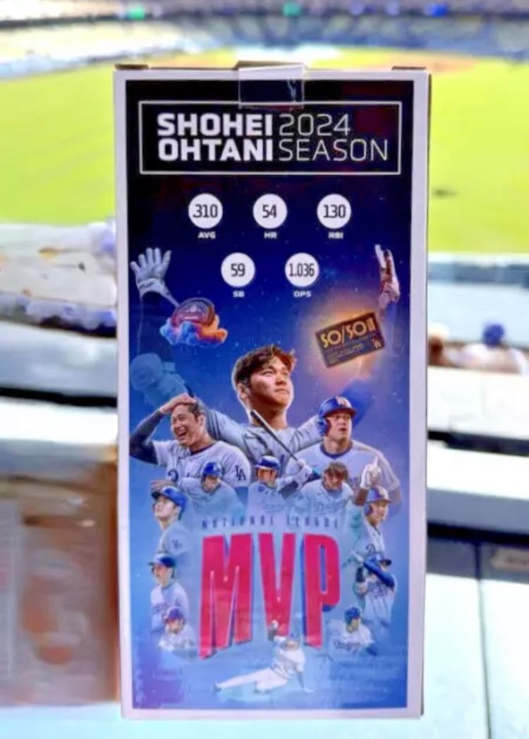 球場限定】4/2 大谷翔平 NL MVP ボブルヘッド ドジャース - メルカリ