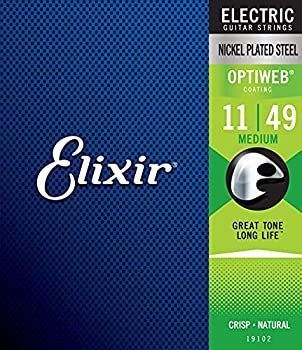 Elixir エリクサー エレキギター弦 OPTIWEB Medium .011-.049 19102