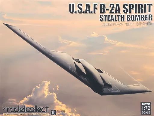 プラモデル 1|72 U.S.A.F B-2A SPIRIT STEALTH BOMBER UA-72201