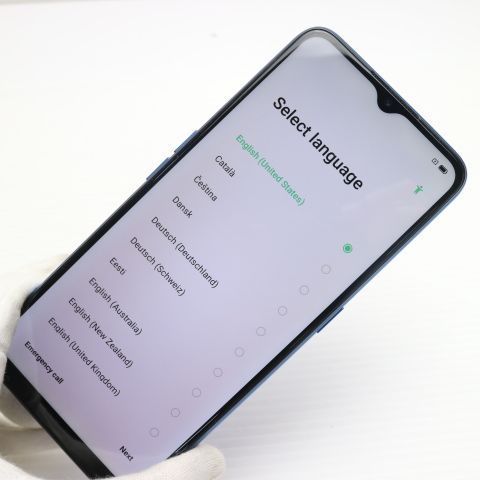 超美品 OPPO A5 2020 ブルー スマホ 本体 白ロム 土日祝発送OK