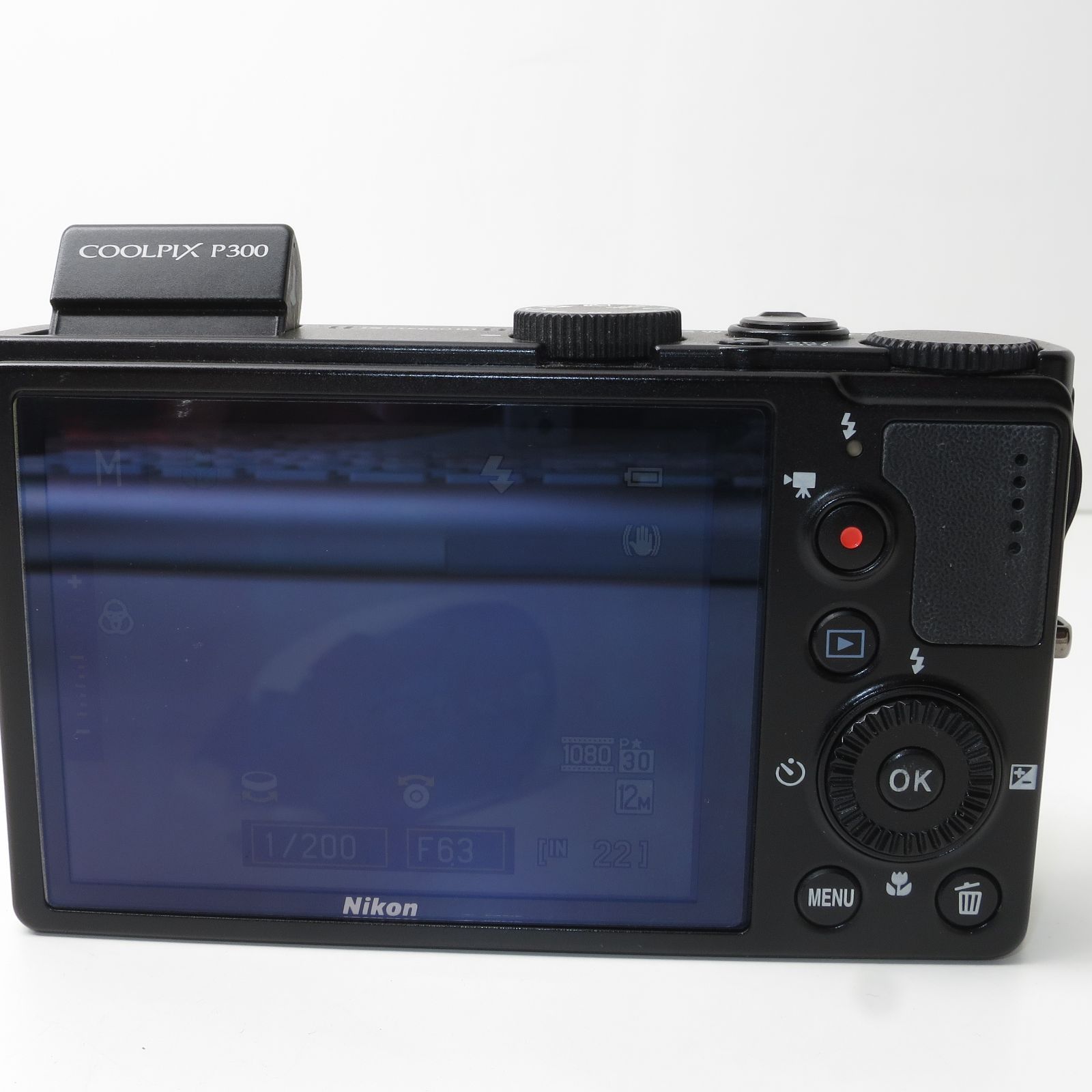 Nikon COOLPIX P300 ブラック デジタルカメラ 1220万画素 裏面照射CMOS 広角24mm 光学4.2倍 F1.8レンズ フルHD  goods cube メルカリ