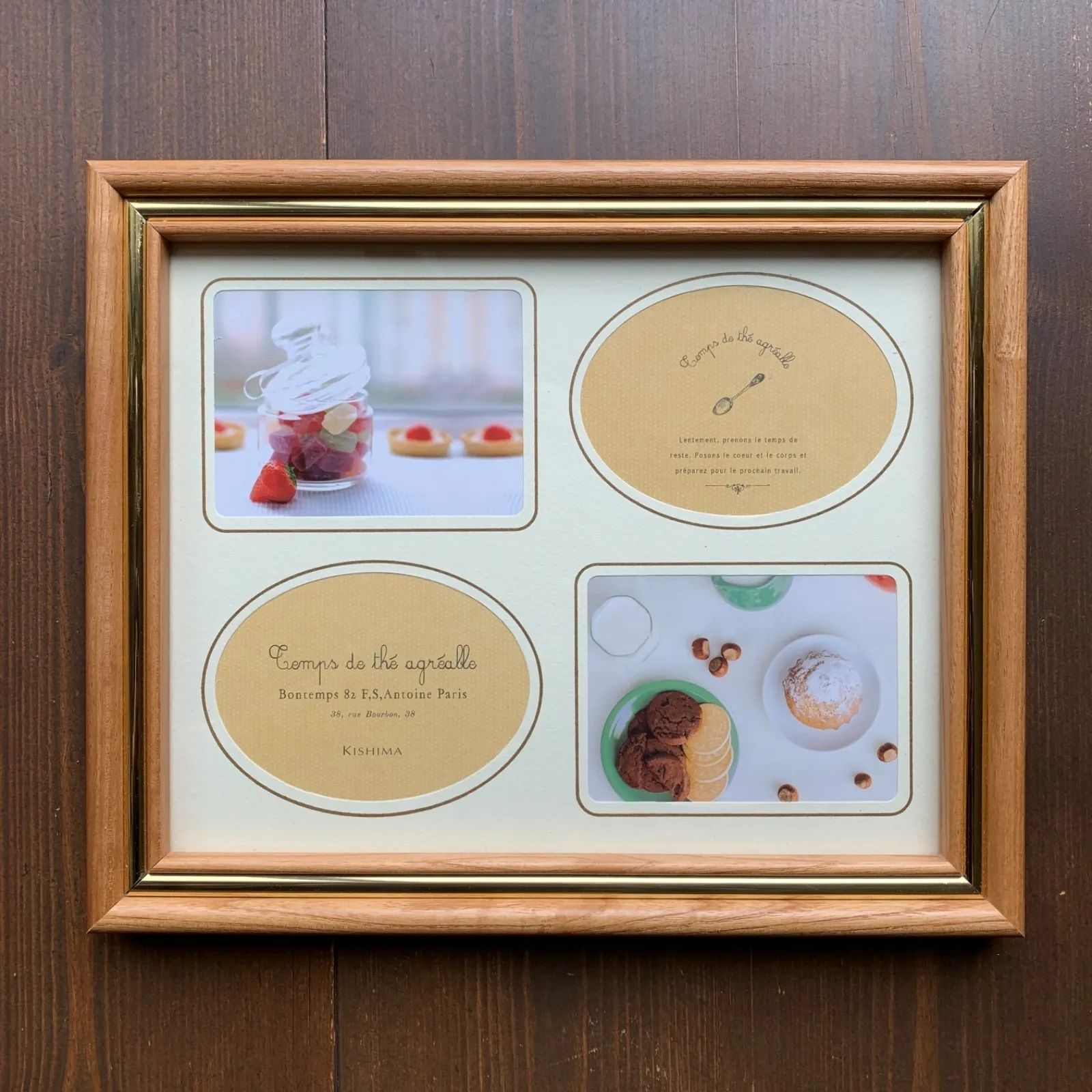 キシマ　木製フォトフレーム　アルディ　六ツ切サイズ　インテリアフレーム