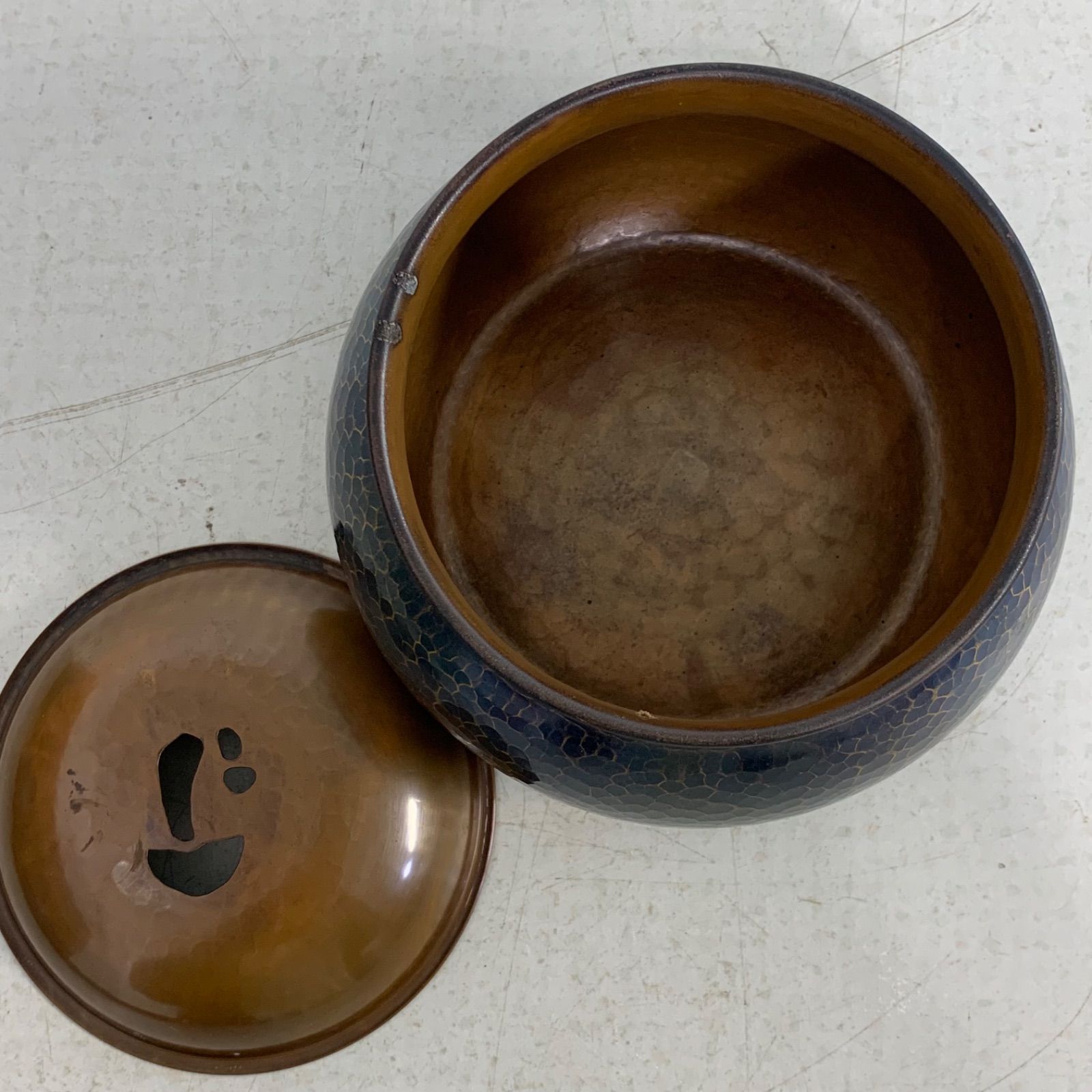 玉子形鎚肌 銅製水注