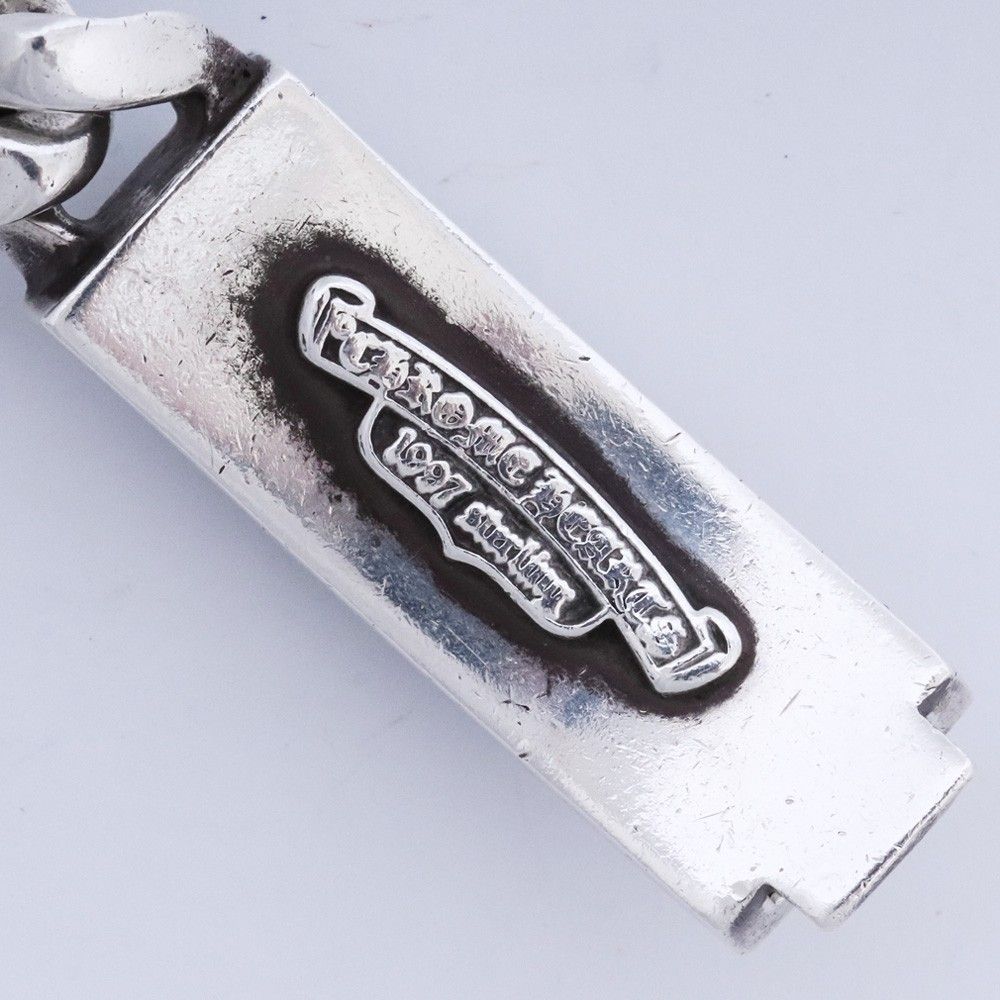 クロムハーツ　フローラルIDブレスレット 12リンク　純正ダイヤ　パヴェ CHROME HEARTS クロムハーツ フローラルクロス IDブレスレット