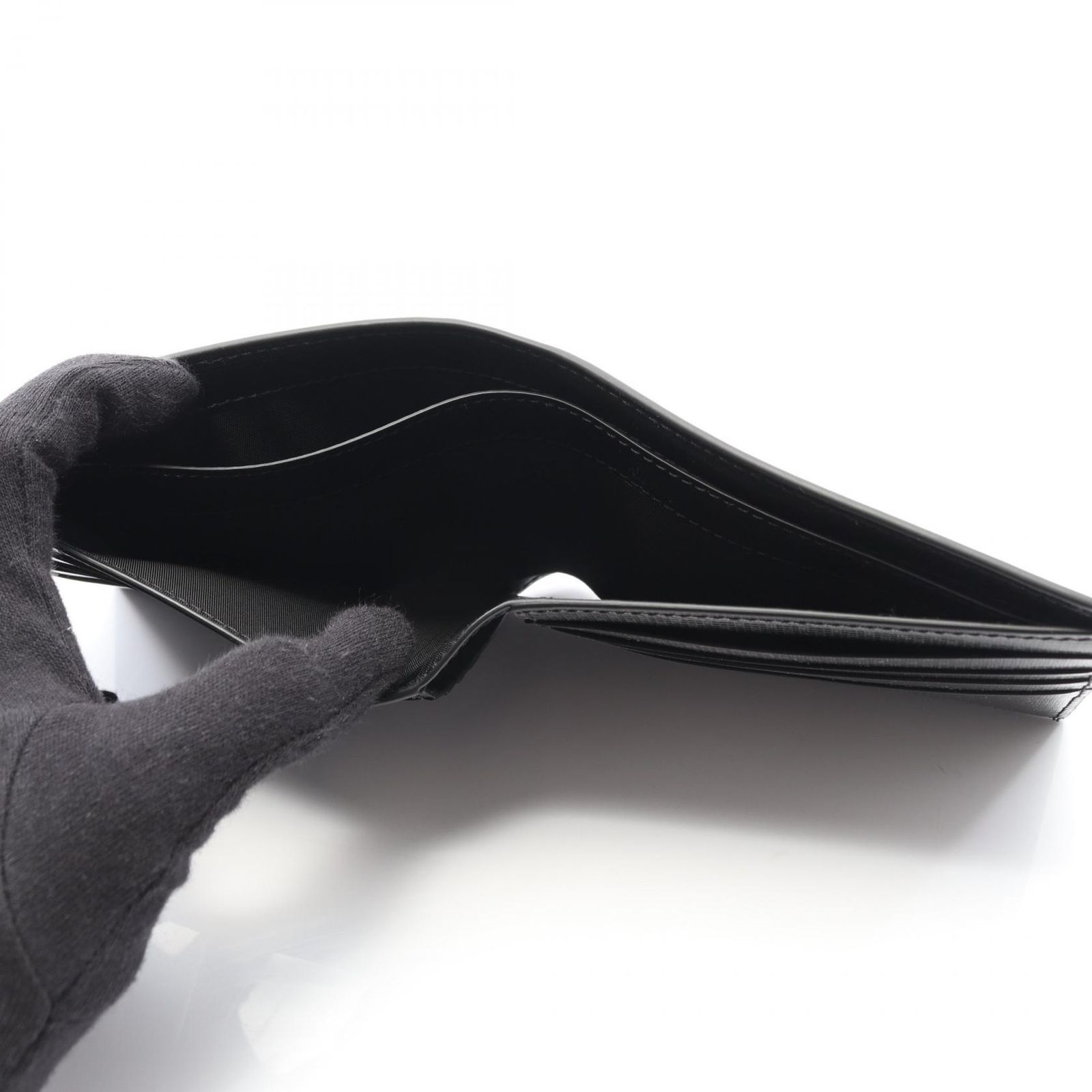 ジバンシィ 札入れ クラシック 4 G ウォレット ブラック レザー 二つ折り財布 メンズ