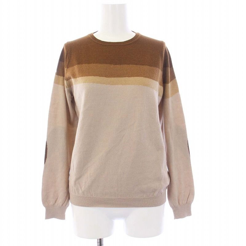 ブラミンク BLAMINK カシミヤシルクロングスリーブリブニット  