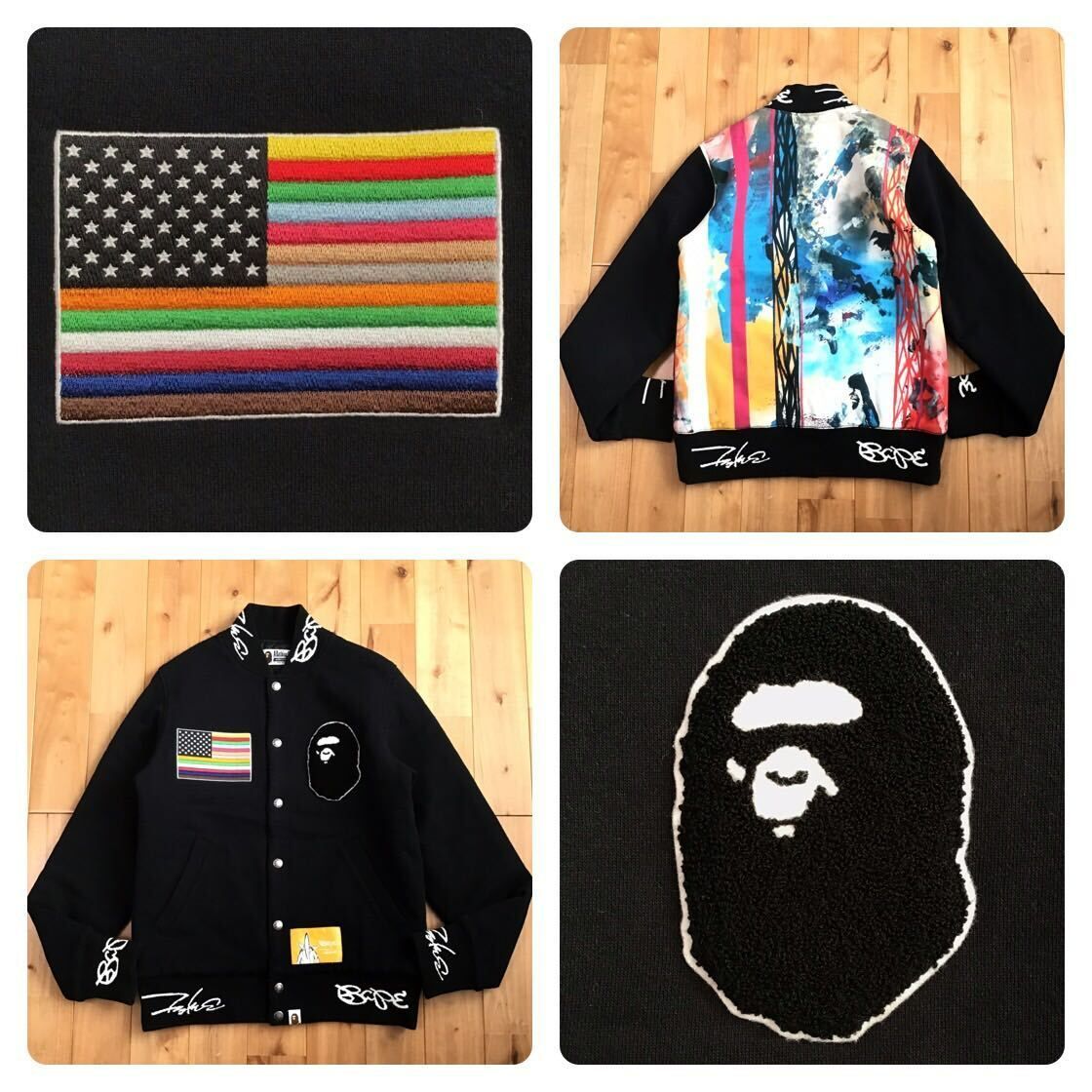 A BATHING APE - 【7o】]超激レア フューチュラ  FUTURA  希少 メディコムトイ 希少a bathing ape® × futura ジャケット