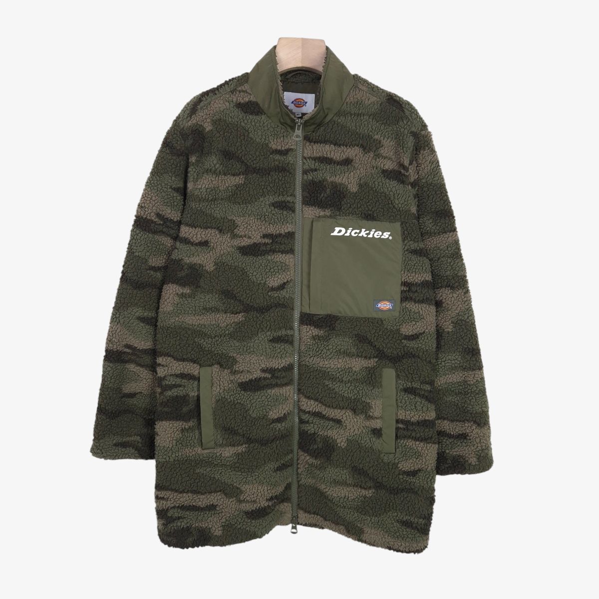 105 DICKIES(ディッキーズ) カモフラージュ ロング フリース ジャケット