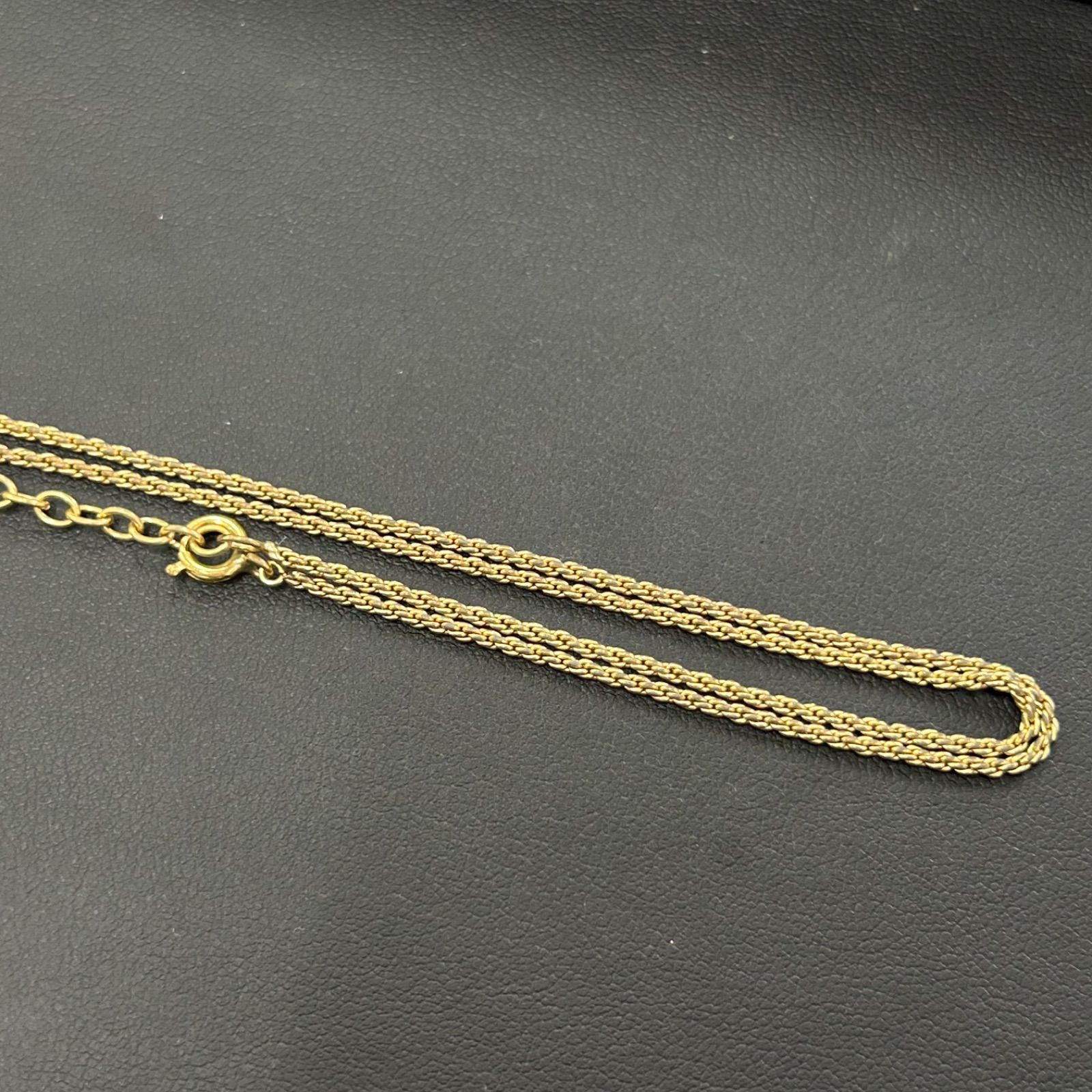 美品】Christian Dior ゴールド リボンモチーフ スイング Vintage ロゴ 