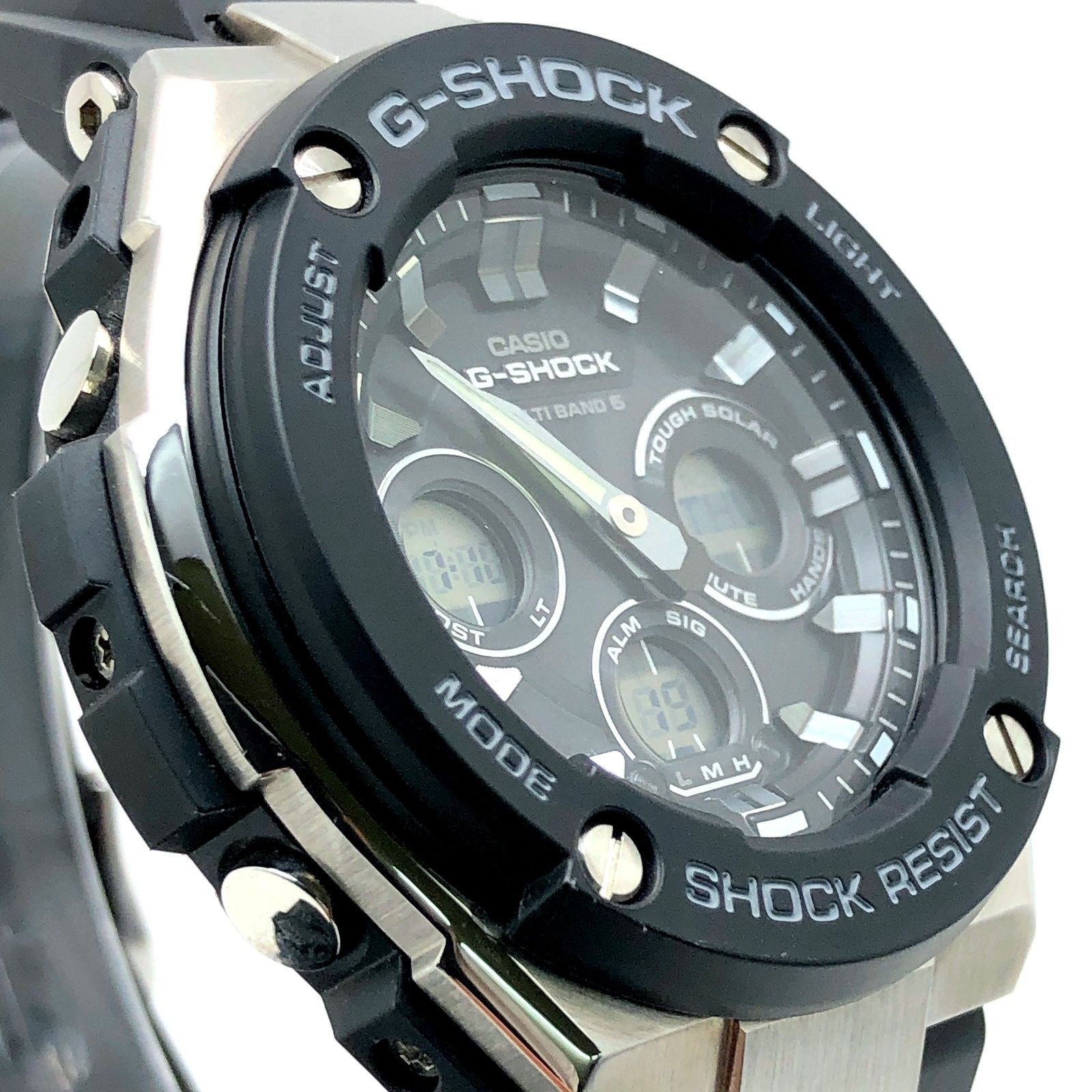 G-SHOCK ジーショック GST-W300-1A G-STEEL 電波ソーラー LED メタル