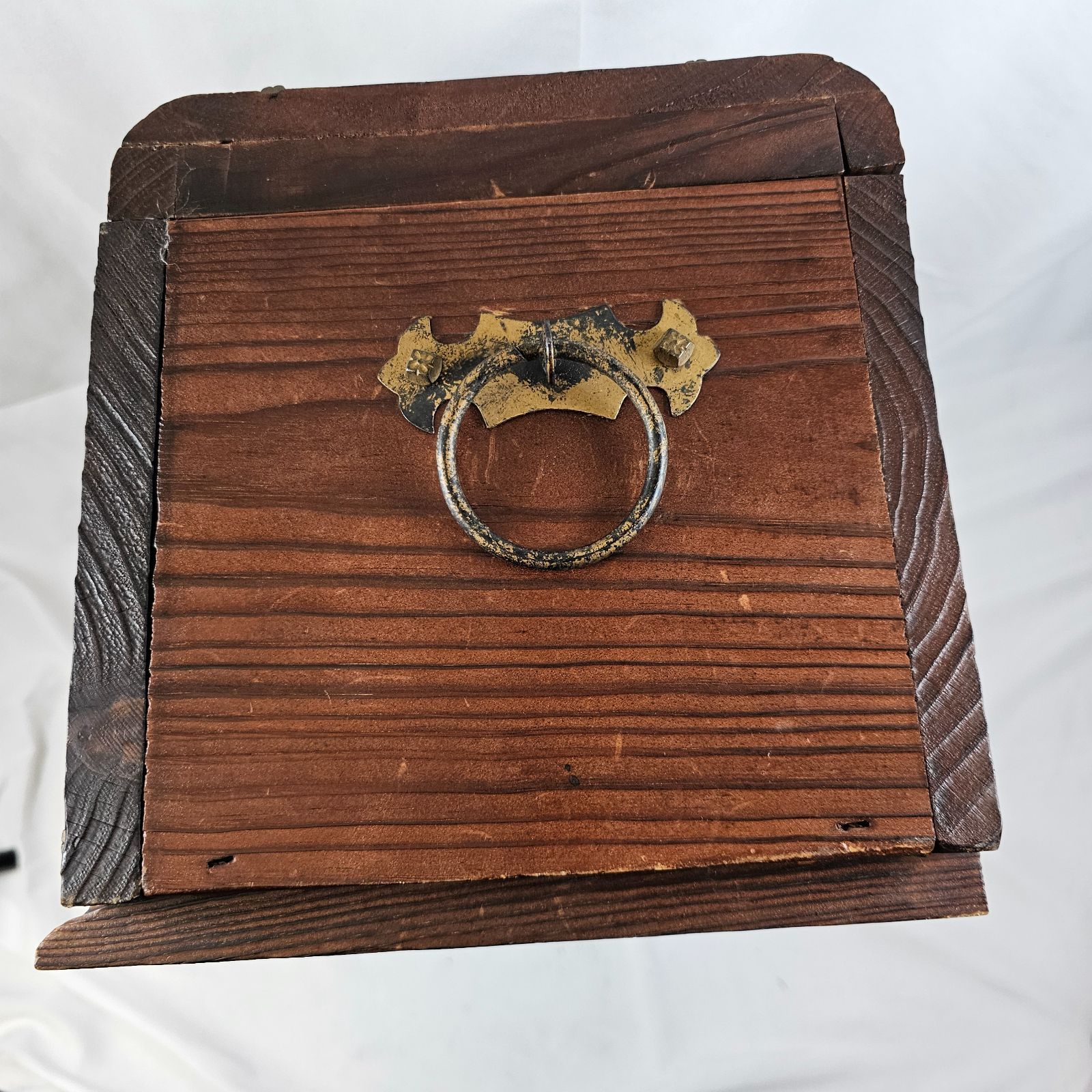 骨董品 パン職人 彫刻入り 収納箱 カフェ風ディスプレイ USTAUSTRALIA_COM_AU