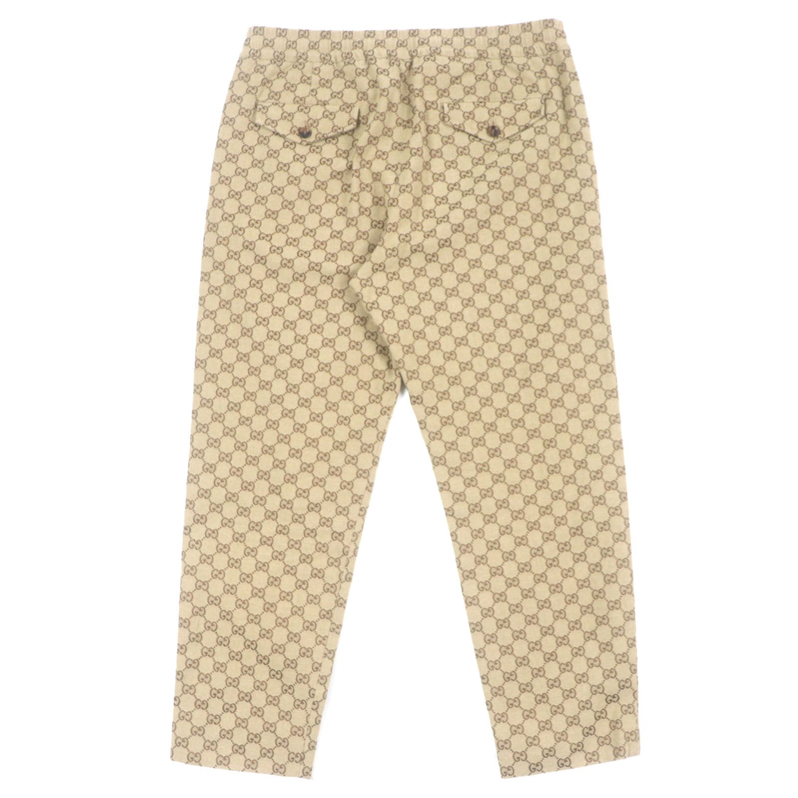 GUCCI グッチ 厚底 サンダル エボニー GG柄 キャンバス メンズ