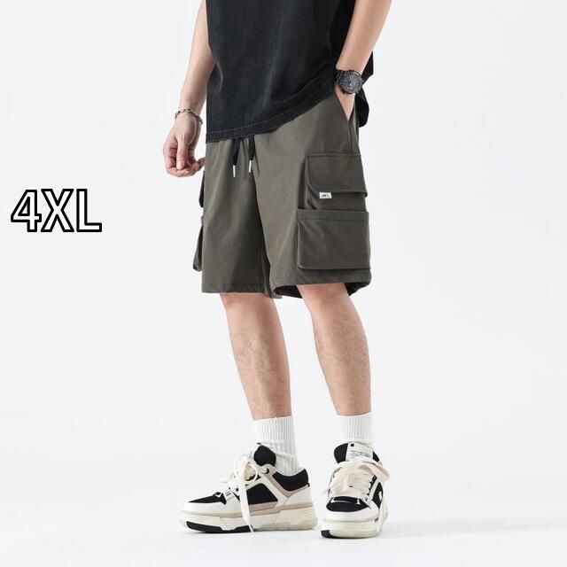 [4XL]秋冬 コーデ メンズ  服 シンプル ファッション オシャレ 大人 かっこいい 大きいサイズ ストリート 紳士服 アメカジ パンツ ストリート ビッグ ポケット ワークウェア アウトドア ドロー
