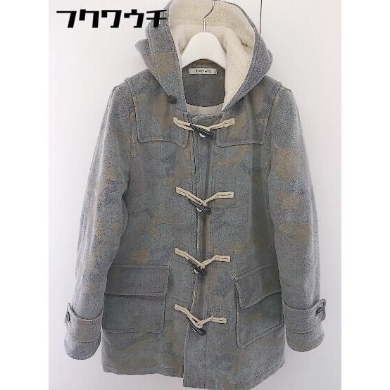 □ RADIATE ラディエイト 迷彩 カモフラ 裏ボア 長袖 ダッフル コート