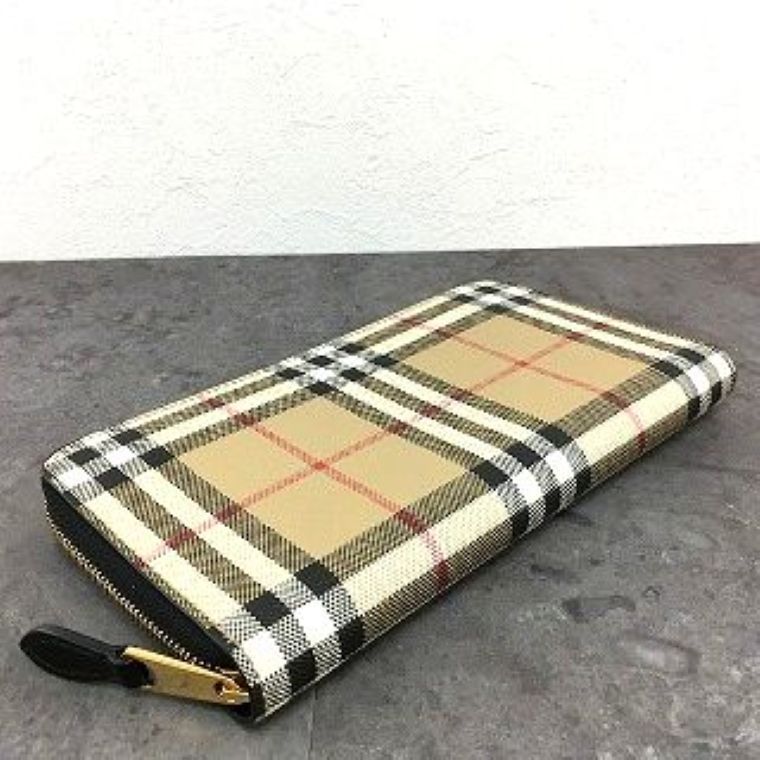 ジップウォレット チェック柄