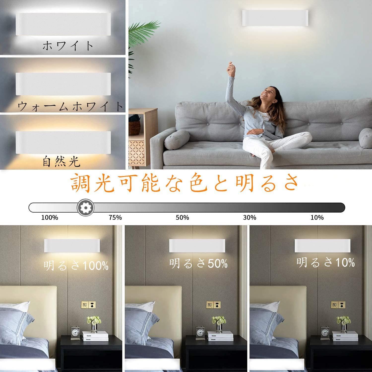 特価セール】Etelux 北欧式洗面所ブラケットライト 屋内用led壁面