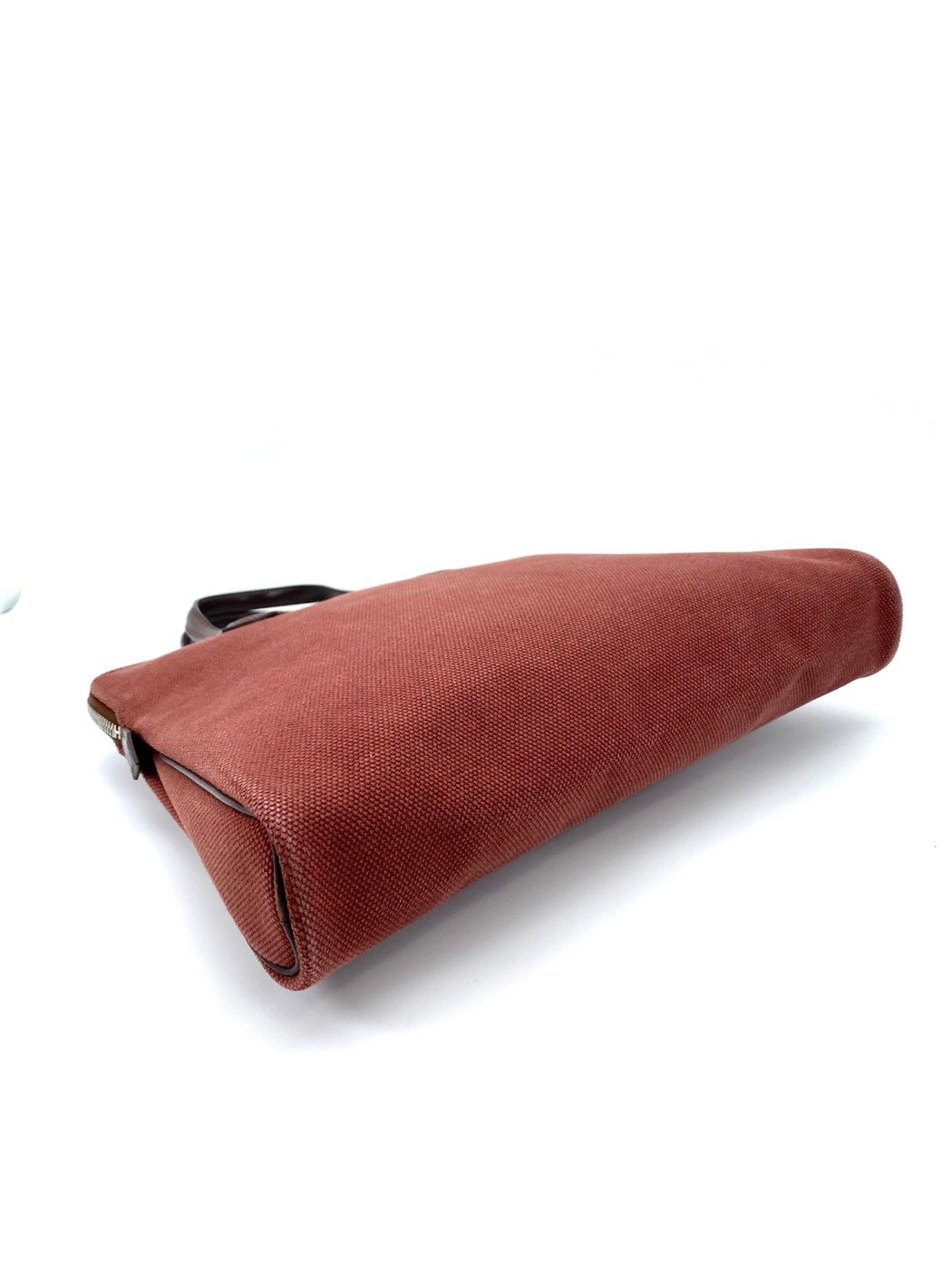 HERMES エルメス サックイブーPM ハンドバッグ トワルアッシュ レザー  