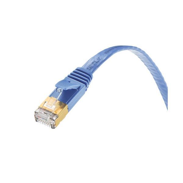 サンワサプライ カテゴリ7フラットLANケーブル KB-FL7-05BLN ブルー