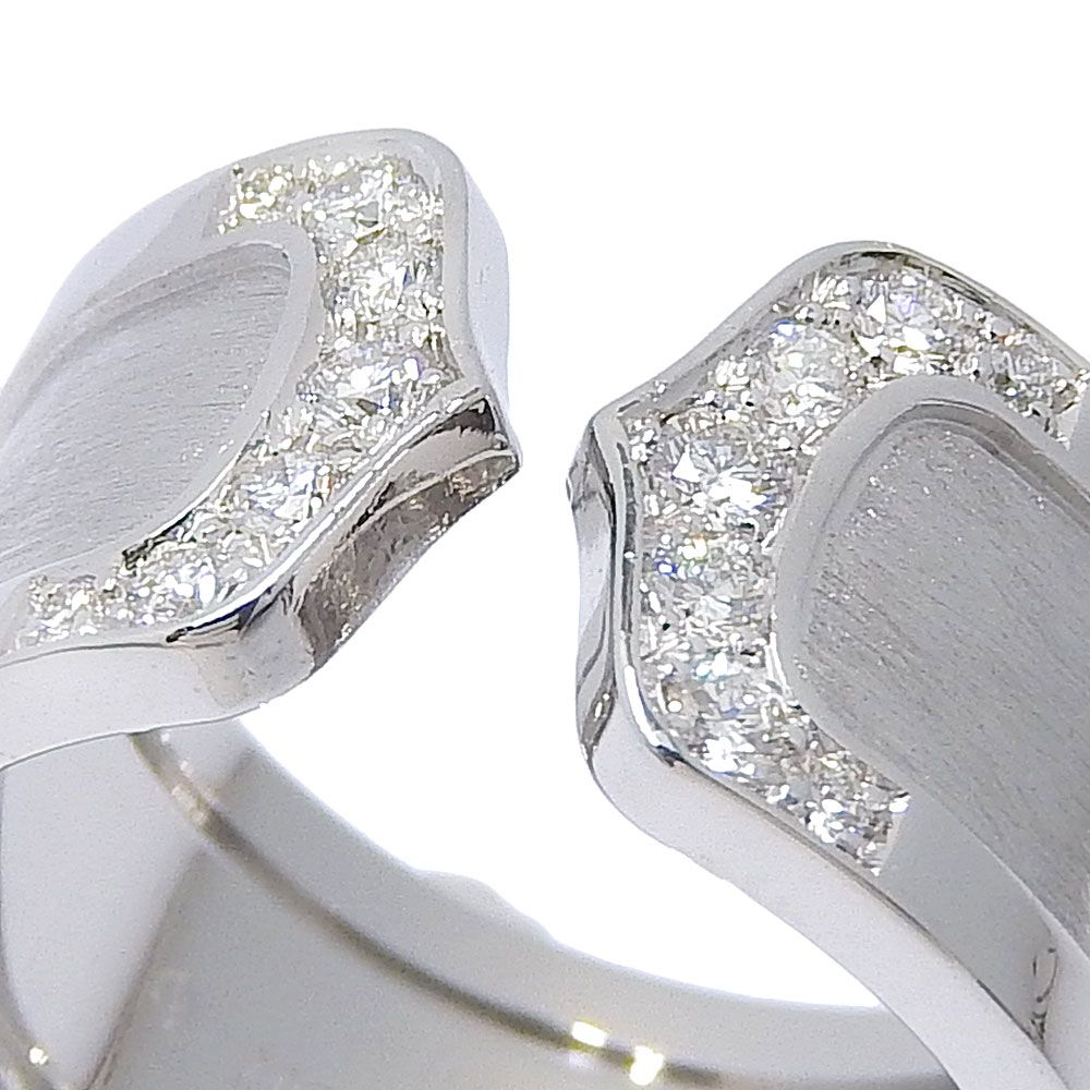 CARTIER】カルティエ C2 K18ホワイトゴールド×ダイヤモンド 12号  