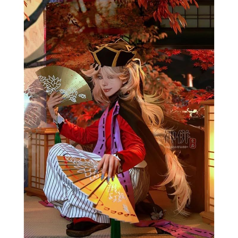 神併良品] 童磨 コスプレ ウィッグ付き 上弦之? 鬼滅の刃