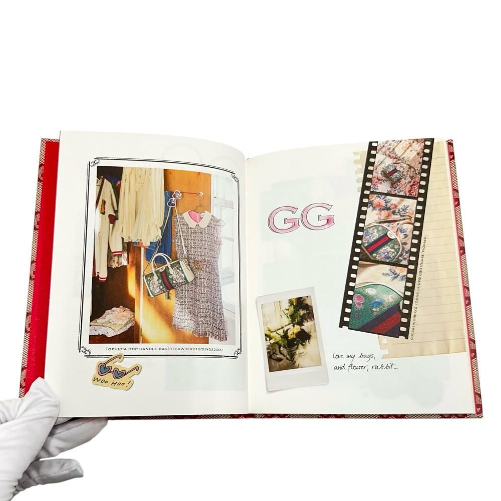 GUCCI グッチ ステーショナリー ノートブック その他文具 紙 ベージュ レッド ユニセックス 真子質店 GD