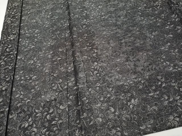 平和屋本店■極上　スリーシーズン　春夏秋　塵除け　長羽織　唐草紋紗　銀糸　逸品　未使用　CYAA3198s5 平和屋本店□極上 スリーシーズン 春夏秋 塵除け 長羽織 唐草紋紗 銀糸
