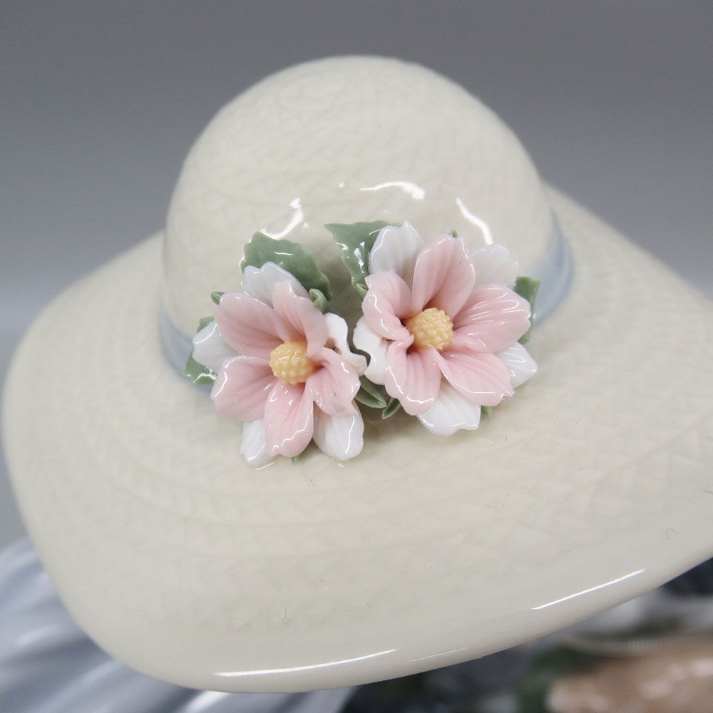 Lladro リヤドロ ♯6784 「仔犬たちの行進」 少女 犬 置物 インテリア