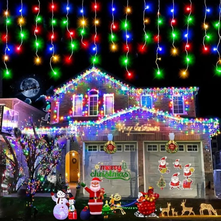 クリスマスイルミネーション ソーラーつららライト LED