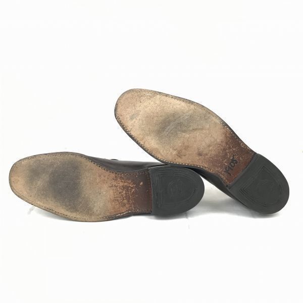 ☆FLORSHEIMフローシャイム☆フリンジタッセルローファー☆US9☆革靴☆ USA VINTAGE FLORSHEIM LEATHER WING TIP TUSSEL LOAFER