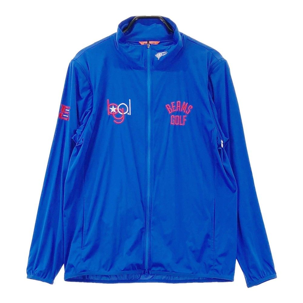 サイズ：XL BEAMS GOLF ビームスゴルフ 2WAY ジップジャケット ブルー