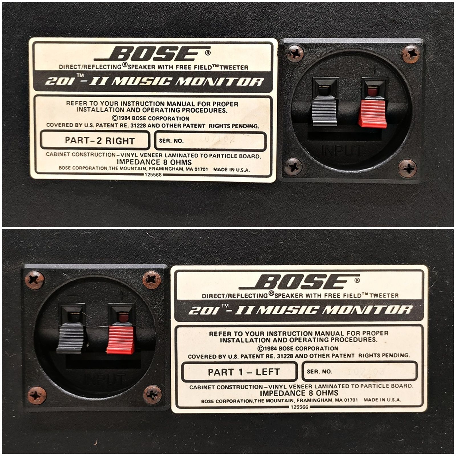 BOSE 201-II MUSIC MONITOR スピーカーペア 【公式通販】