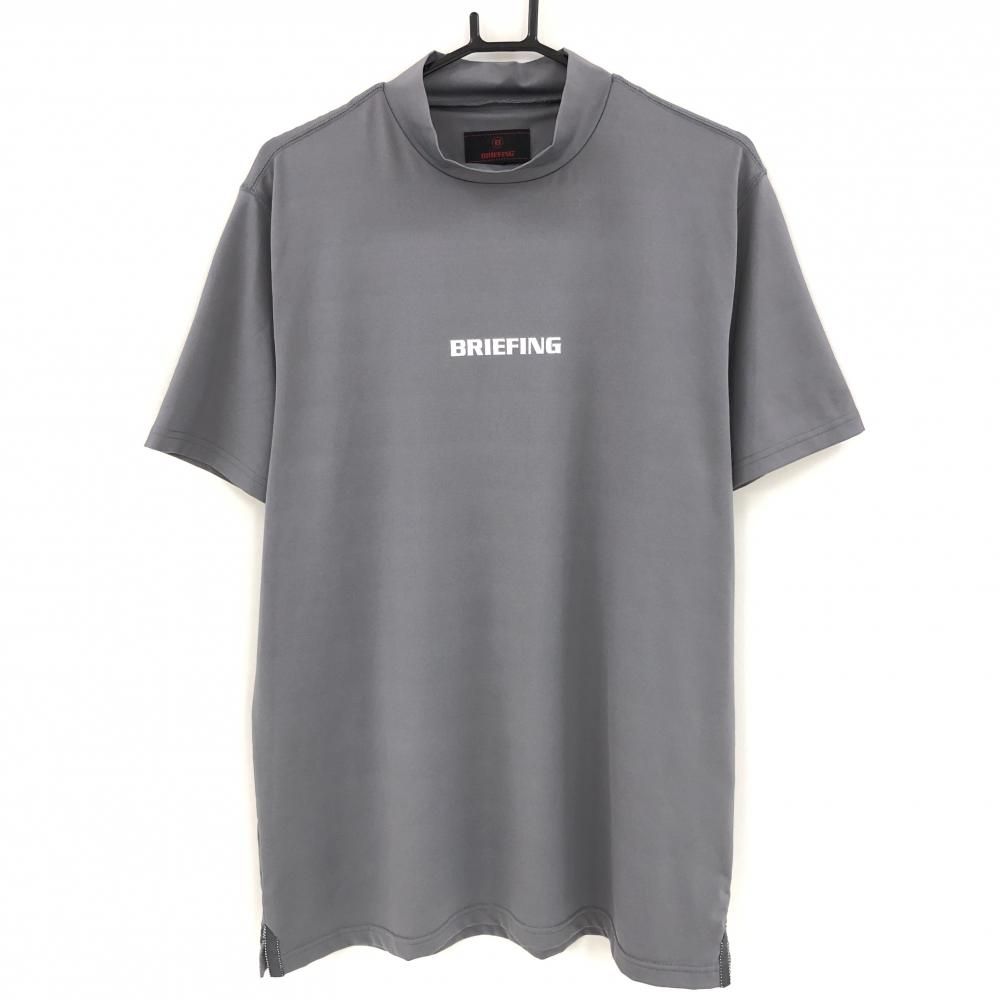 BRIEFING グレー ハイネックシャツ BRIEFING グレー ハイネックシャツ