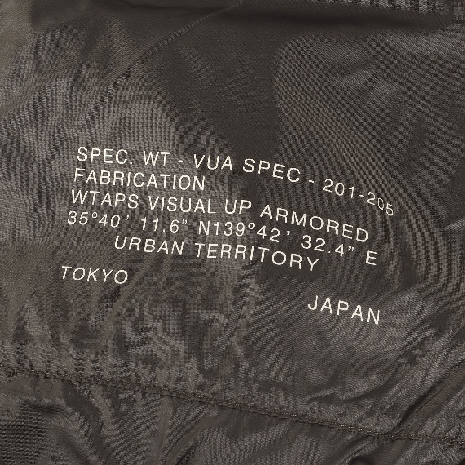 WTAPS ダブルタップス ジャケット サイズ:M 19AW GPSロゴ ナイロンタフタ ダウンジャケット BIVOUAC JACKET ブラウン  アウター ブルゾン 上着 ストリート ミリタリー ブランド【メンズ】