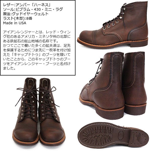 2020年 新作 REDWING (レッドウィング) 8111 Iron Ranger