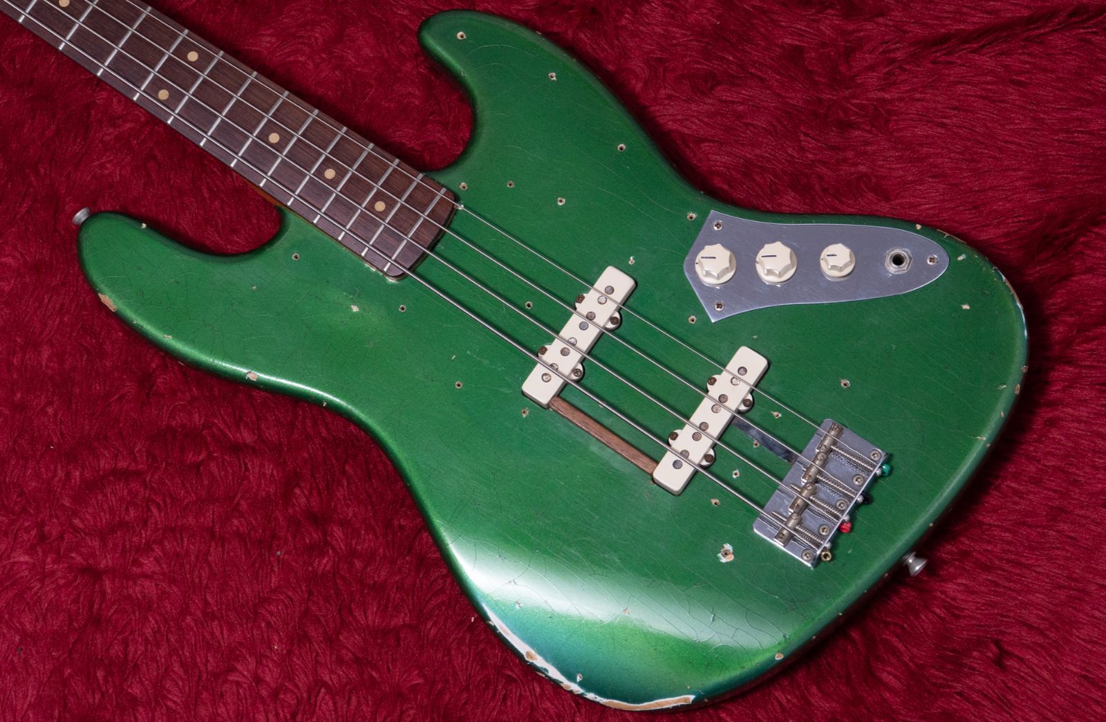 ベース Scoop Creation Works '62-JB Hard Aged used】Scoop Creation Works / Type '62-JB Heavy aged Green 3.945kg