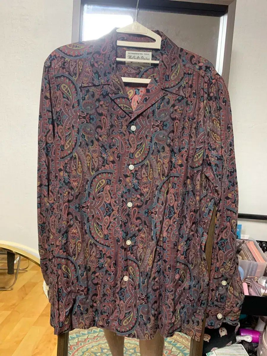 ワコマリア WACKO MARIA ペイズリー シャツ PAISLEY OPEN COLLAR