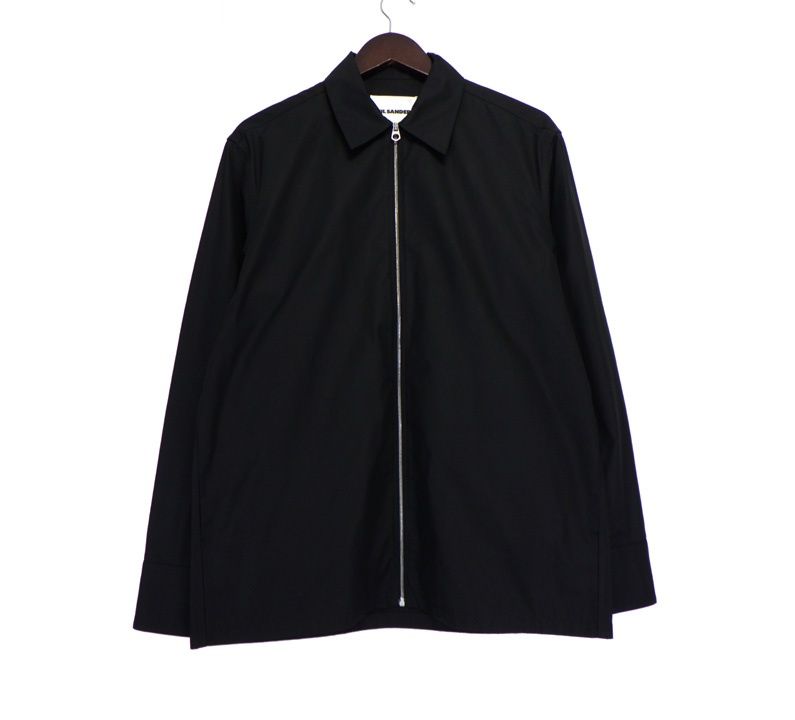 ジルサンダー JIL SANDER 25SS J22DL0249 J45002 HEAVY ORGANIC COTTON POPLIN ジップアップ ポプリン シャツ 41487