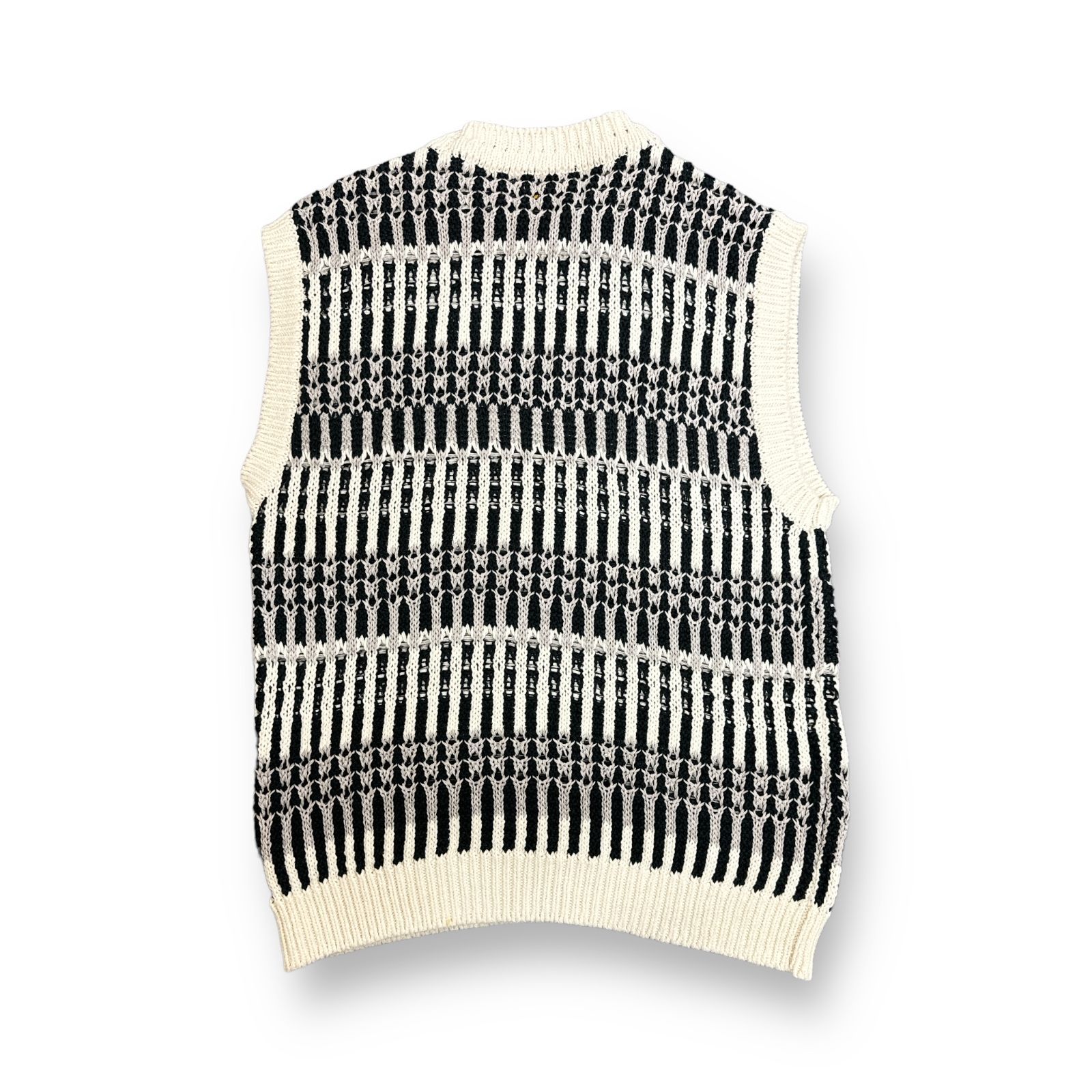 定価26400円 BATONER 23SS MIX YARN CREW NECK VEST ミックスヤーン 