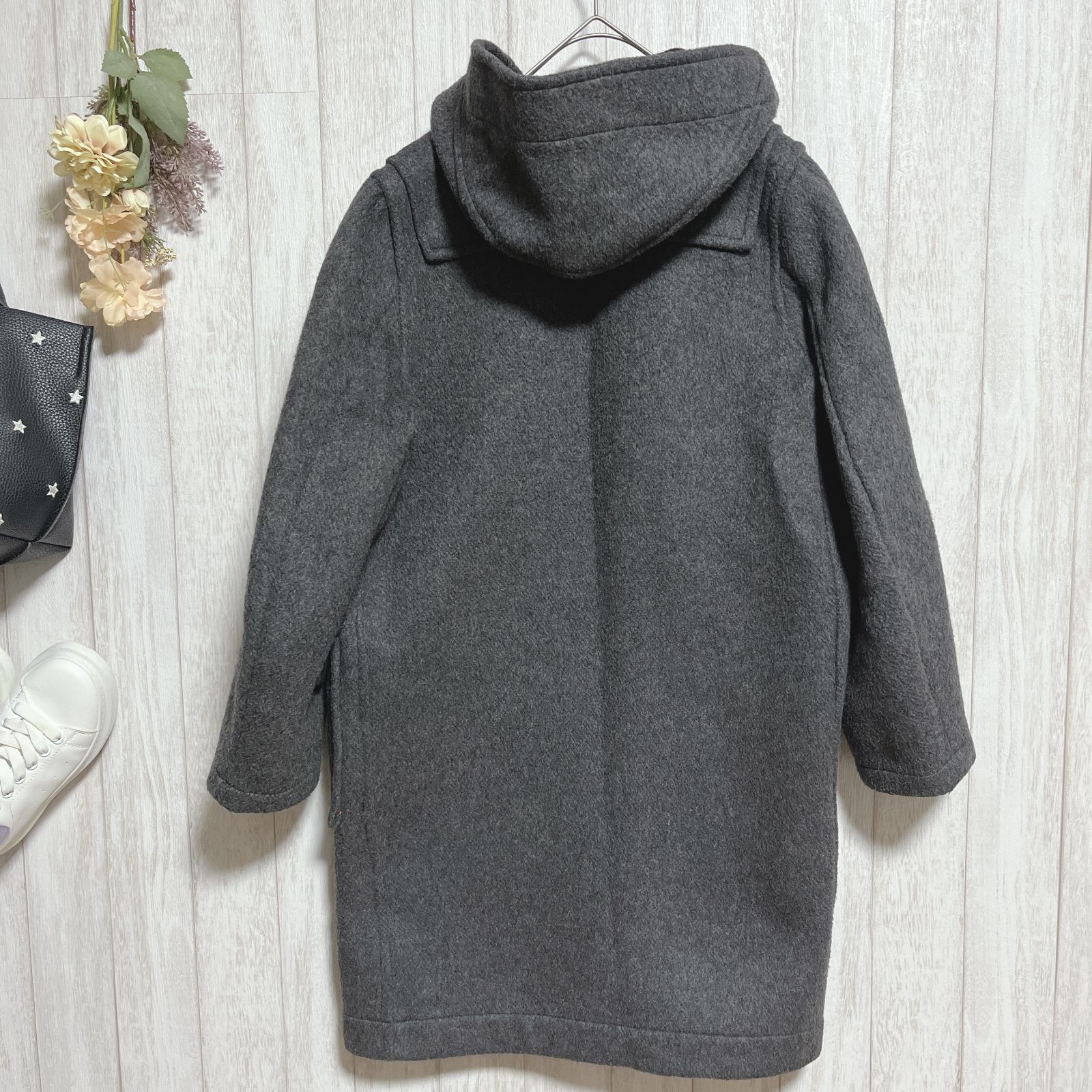 【専用】✨ グローバーオール ダッフルコート 42 XL グレー 裏地チェック 専用】✨ グローバーオール ダッフルコート 42 XL グレー 裏地