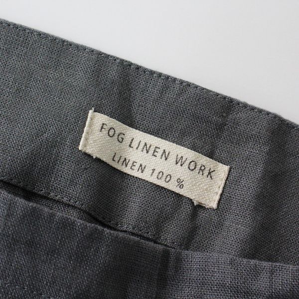 fog linen work フォグリネンワーク 染色加工 リネン サロペットパンツ