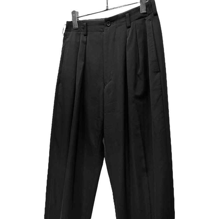 Y's yohji yamamoto スラックス ワイドパンツ ブラック 38 Y´s yohji yamamoto スラックス ワイドパンツ ブラック 38