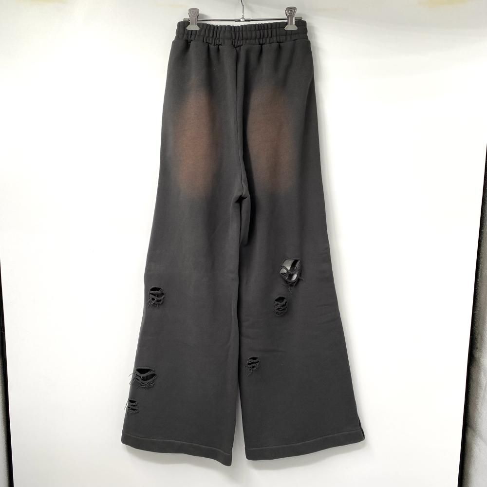 MAISON SPECIAL ダメージ加工ワイドスウェットパンツ サイズ36 ブラック 21241465306 メゾンスペシャル 17